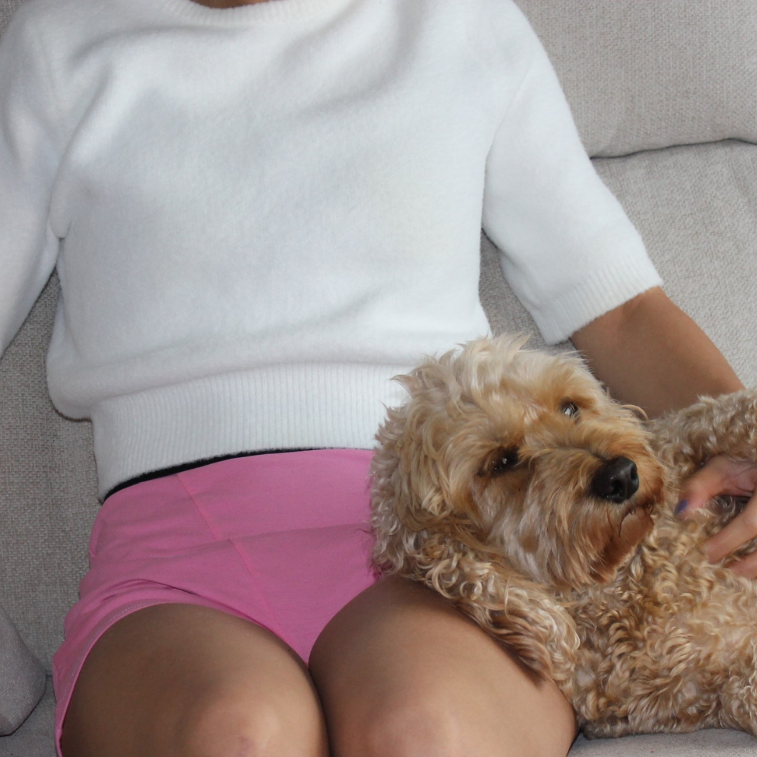 Bladder Leak Boxer Shorts -Pink