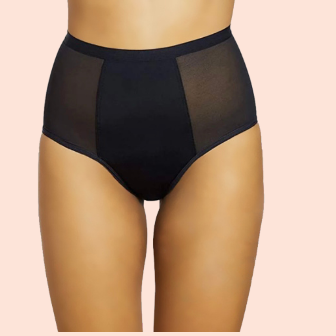 Emily Shortie Black Period Panties, XS-XL