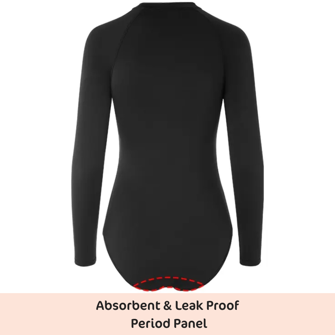 End of Stock Sale Long-Sleeve Period Swimsuit
