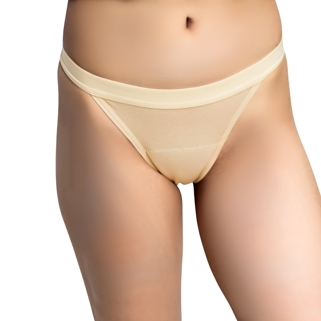 Nickeze Skin Coloured - High Leg Cut Period Underwear