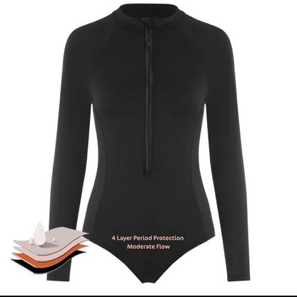 End of Stock Sale Long-Sleeve Period Swimsuit